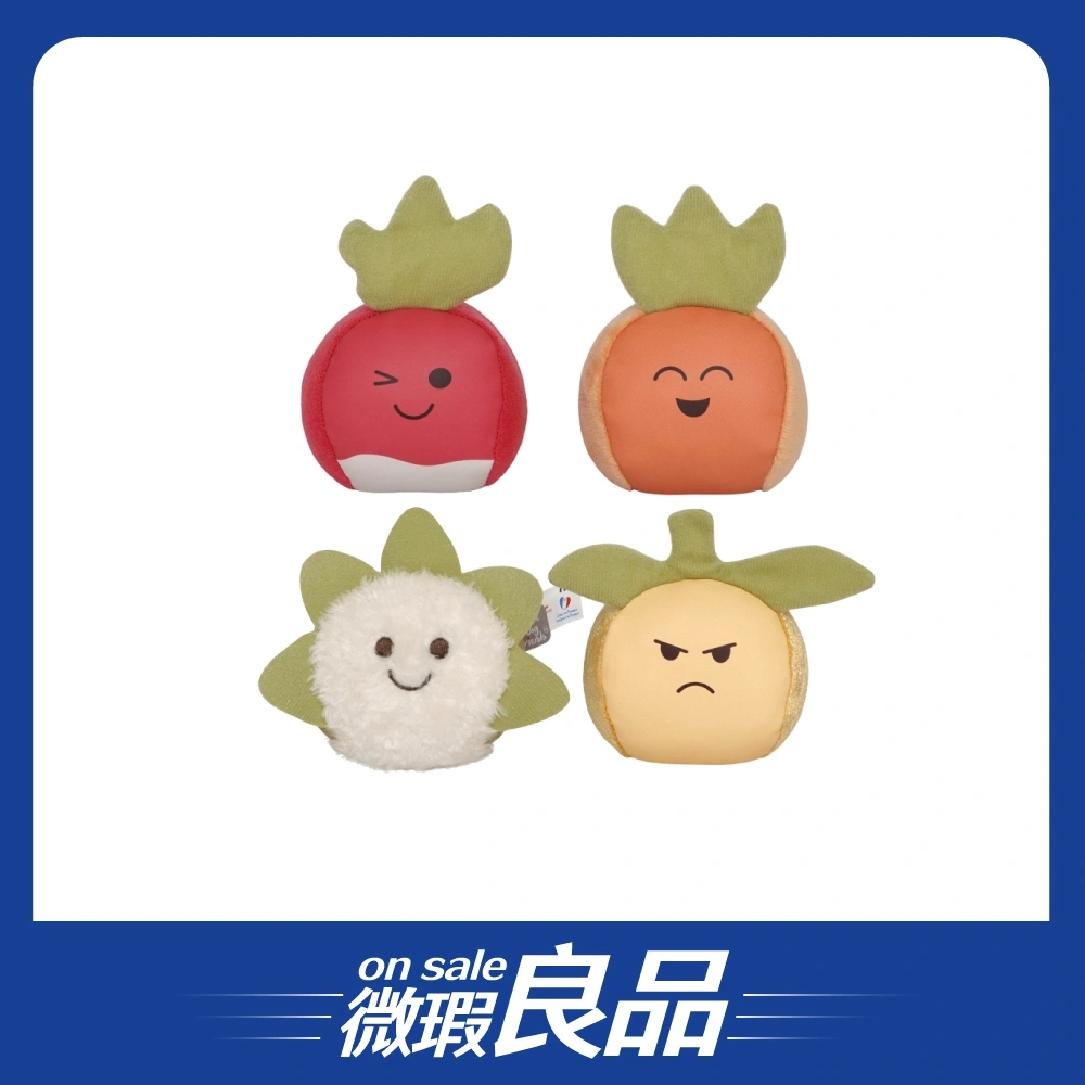【微瑕良品】【Little big friends】花園蔬果皮球四入禮盒