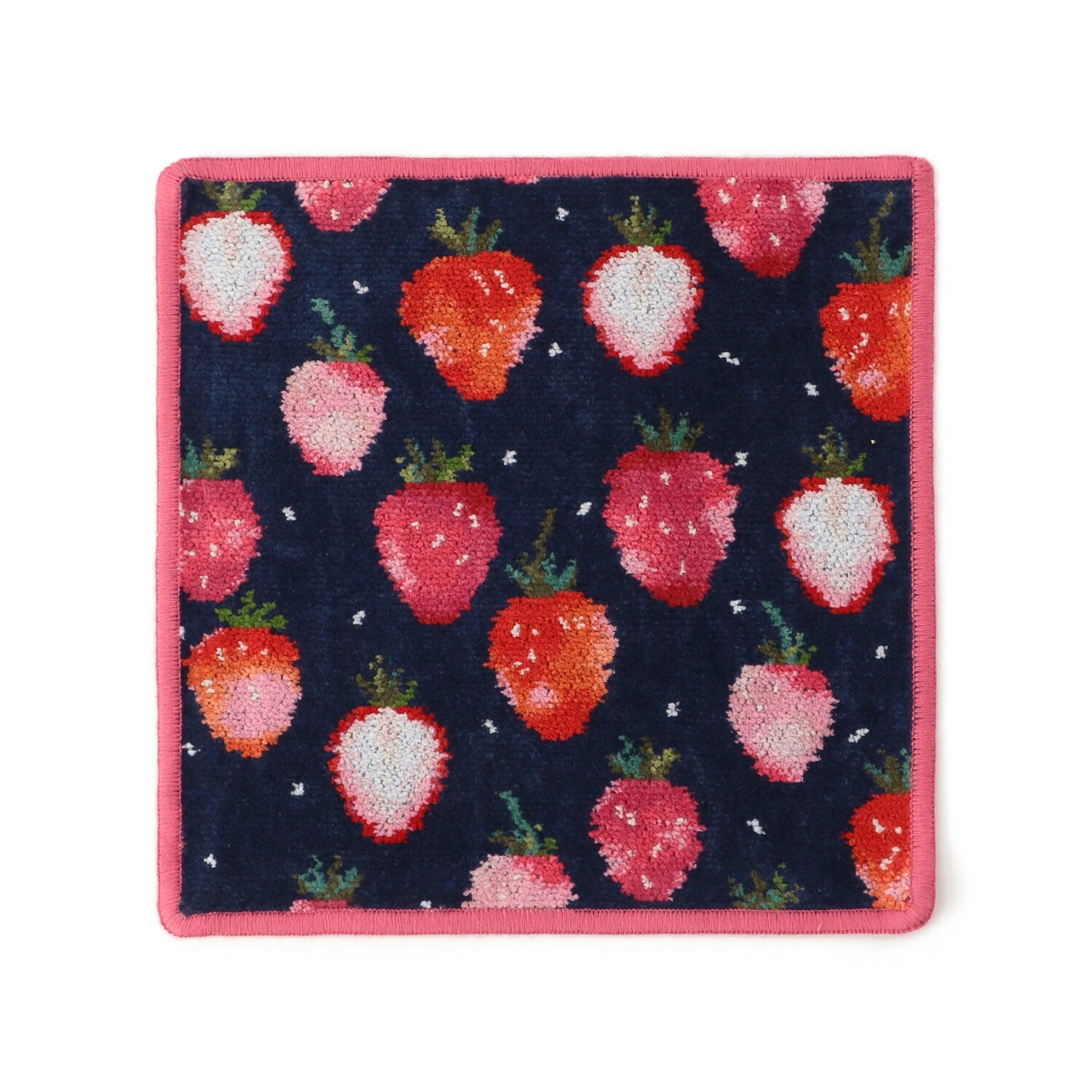 【Loverary】草莓方巾(25x25)紅