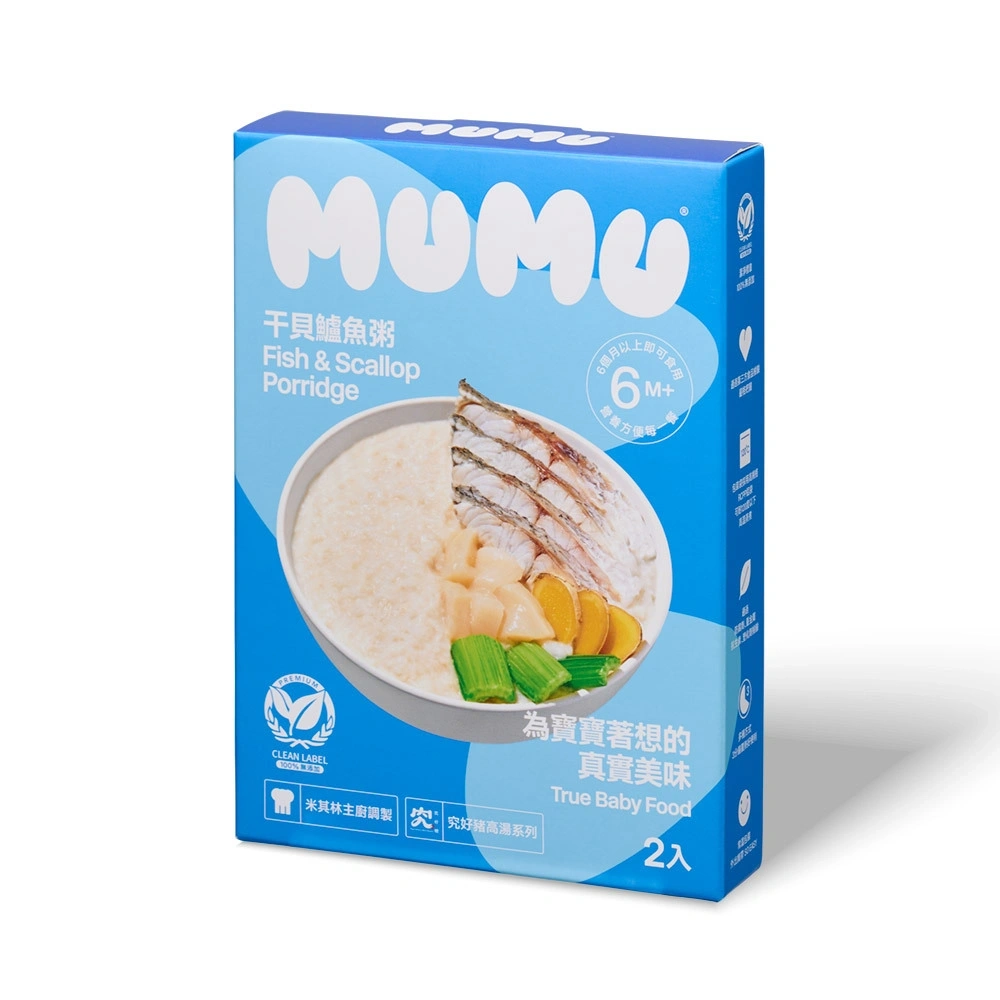 【MUMU寶寶粥】干貝鱸魚粥 2入/盒