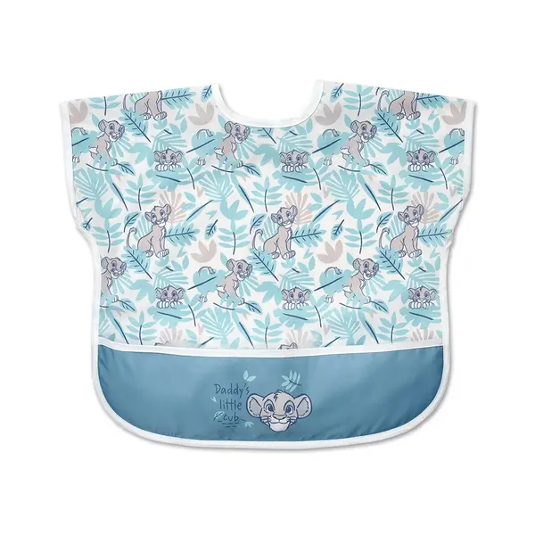 【Baby City娃娃城】獅子王防水收納短袖圍兜