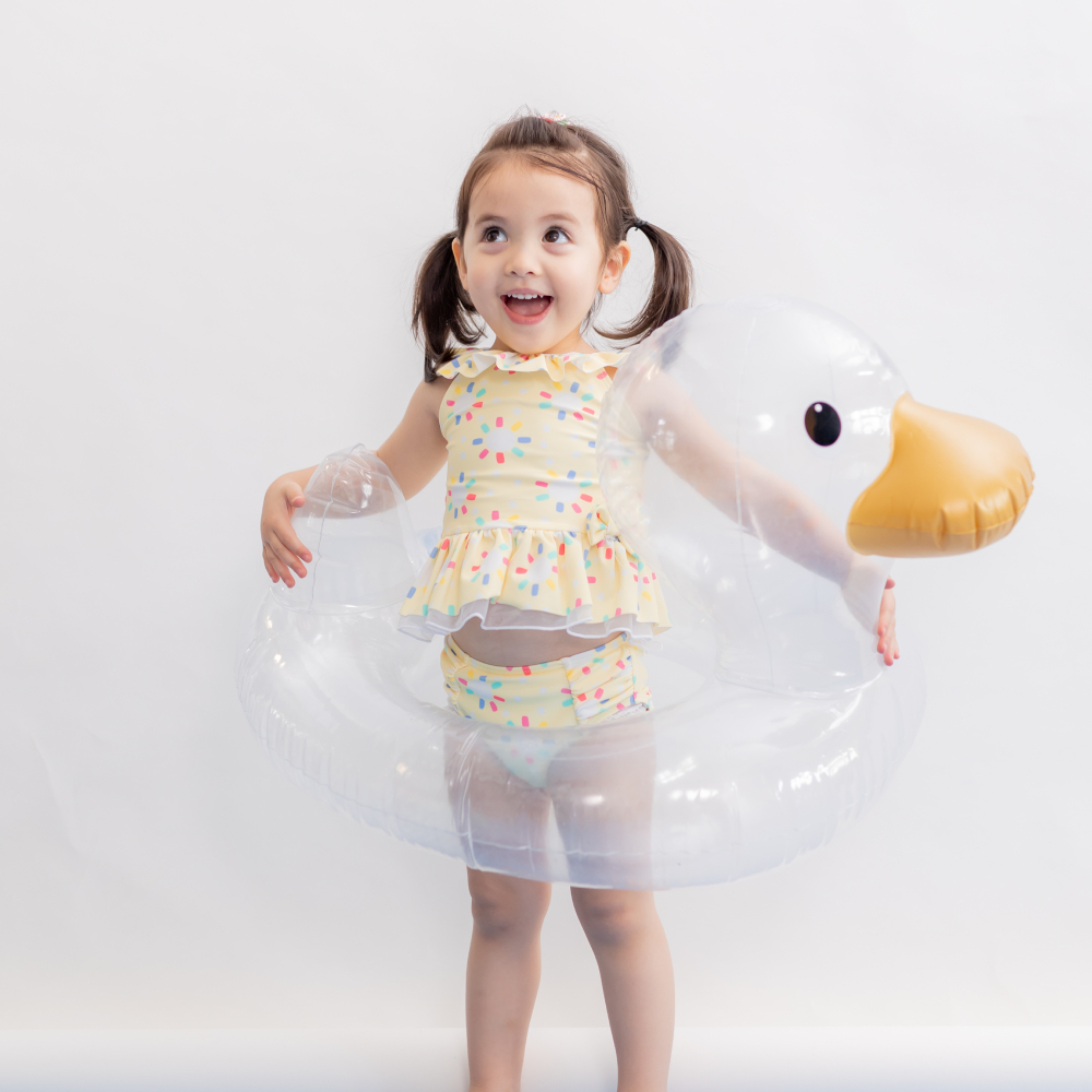 【Little Me】陽光防護泳裝二件組