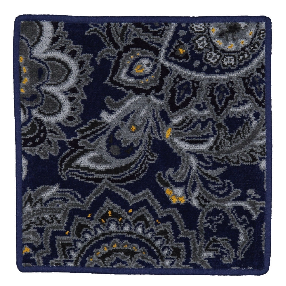 【feiler】藍色圖騰面巾(30x30)