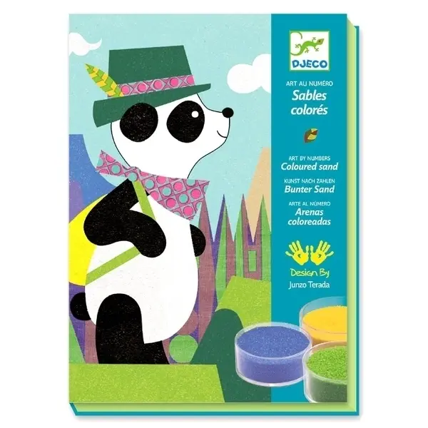 【DJECO智荷】沙畫藝術/貓熊朋友去郊遊