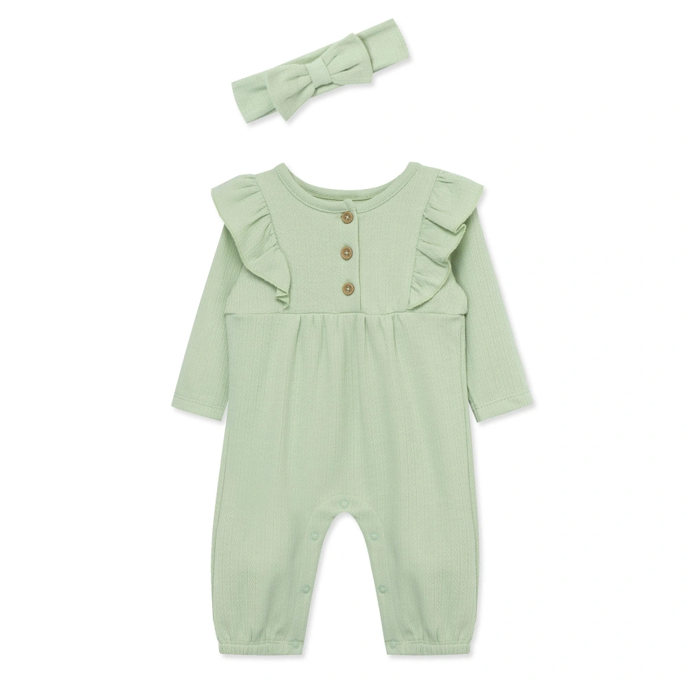 【Little Me】淺綠兔裝/髮帶