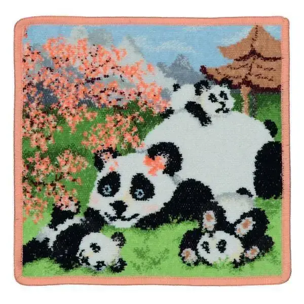 【feiler】呆萌熊貓方巾(25x25)