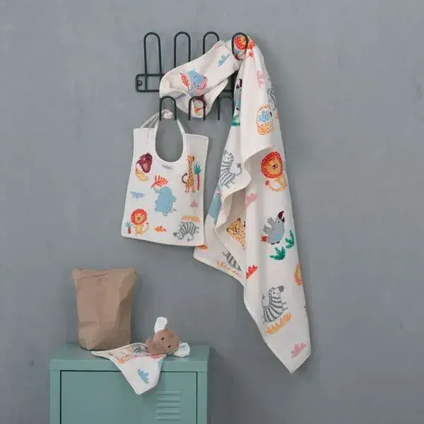 【feiler】野生動物園蓋毯(75x100)