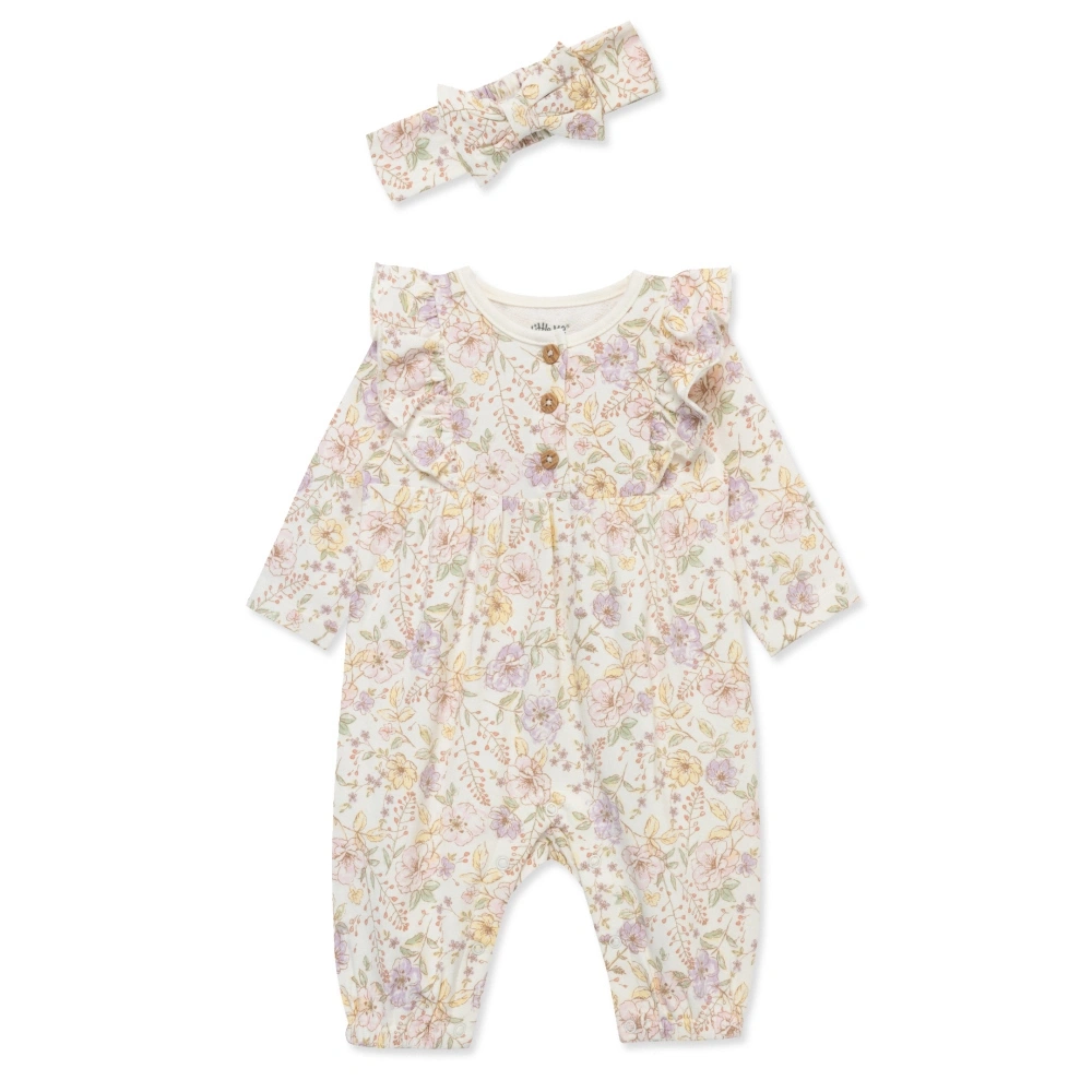 【Little Me】法式小花兔裝/髮帶