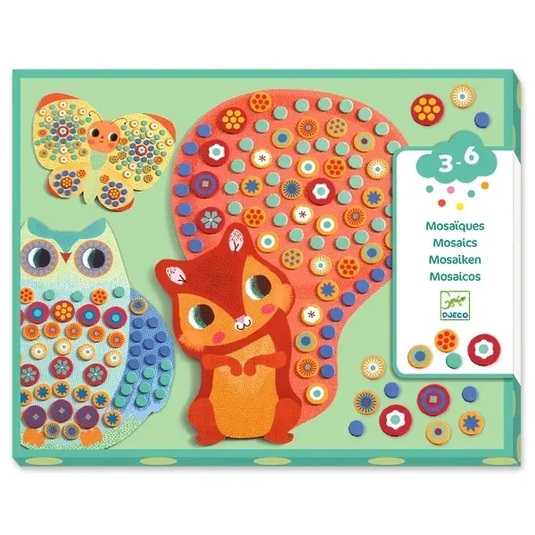 【DJECO智荷】馬賽克拼貼/花園裡的朋友