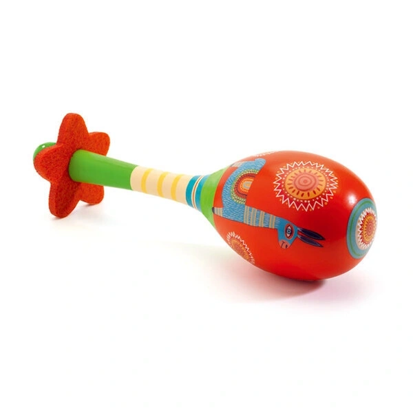 【DJECO智荷】寶寶玩玩樂/曼波駱馬沙鈴