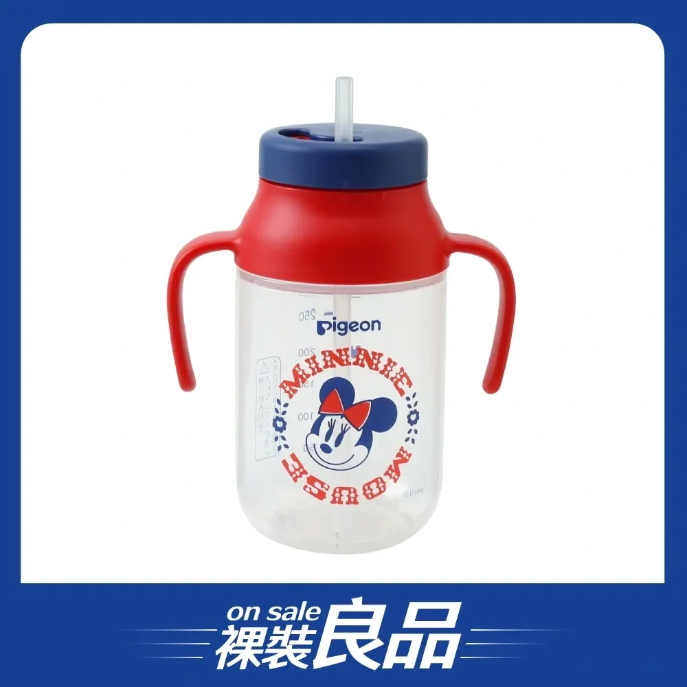 【裸裝良品】【Pigeon貝親】Kurutto吸管杯 / 迪士尼