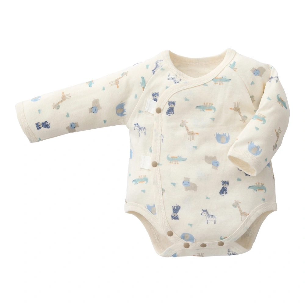 【Baby City娃娃城】羊毛長袖初生連身衣/河馬好朋友