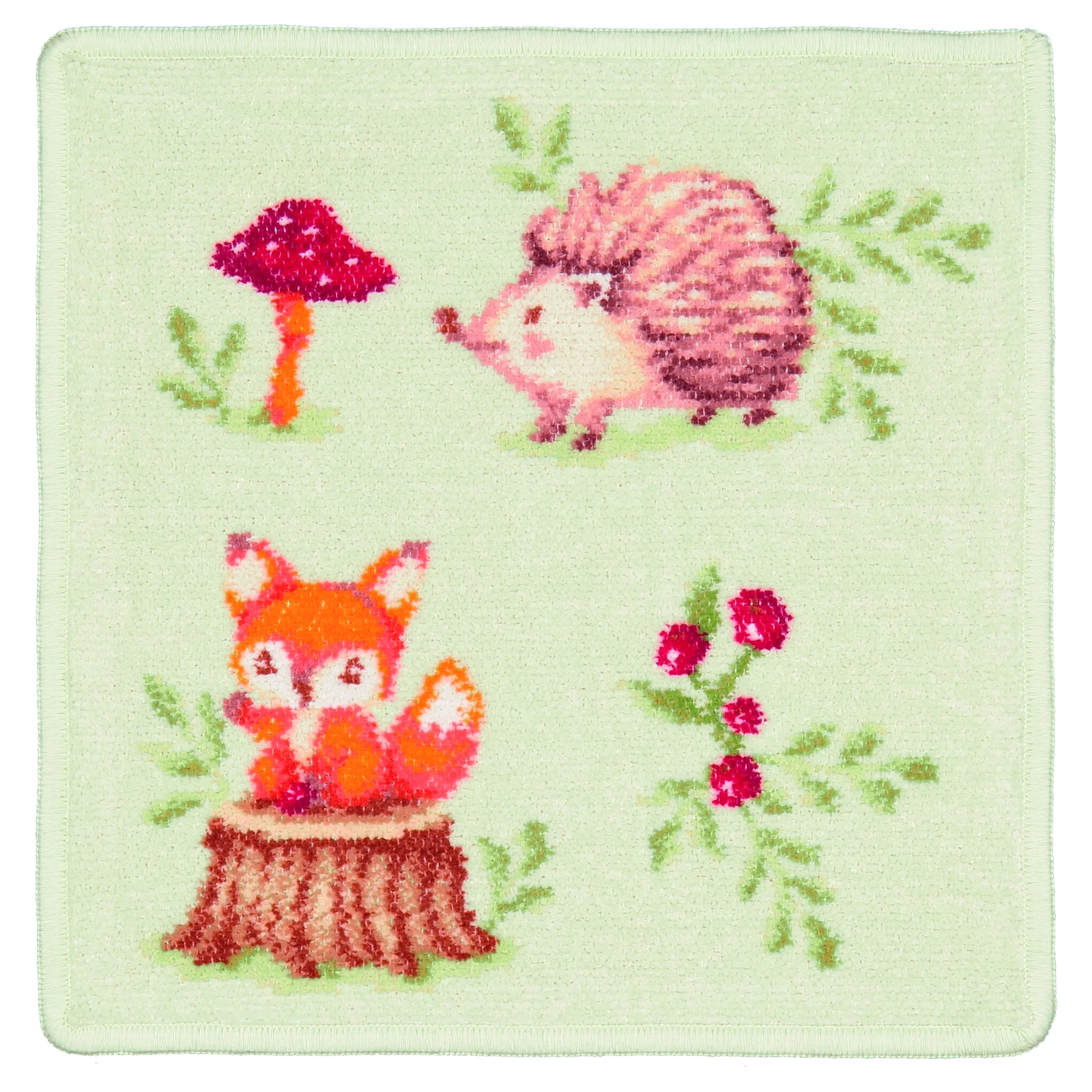 【feiler】森林絮語方巾(25x25)/刺蝟