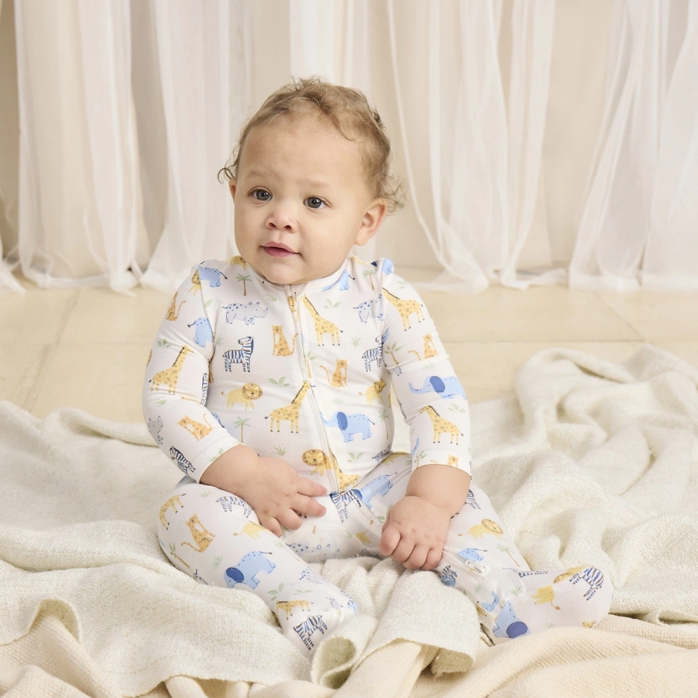 【Little Me】叢林竹纖維連腳兔裝二件組