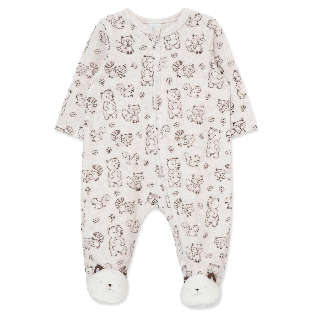 【Little Me】林地絲絨連腳兔裝