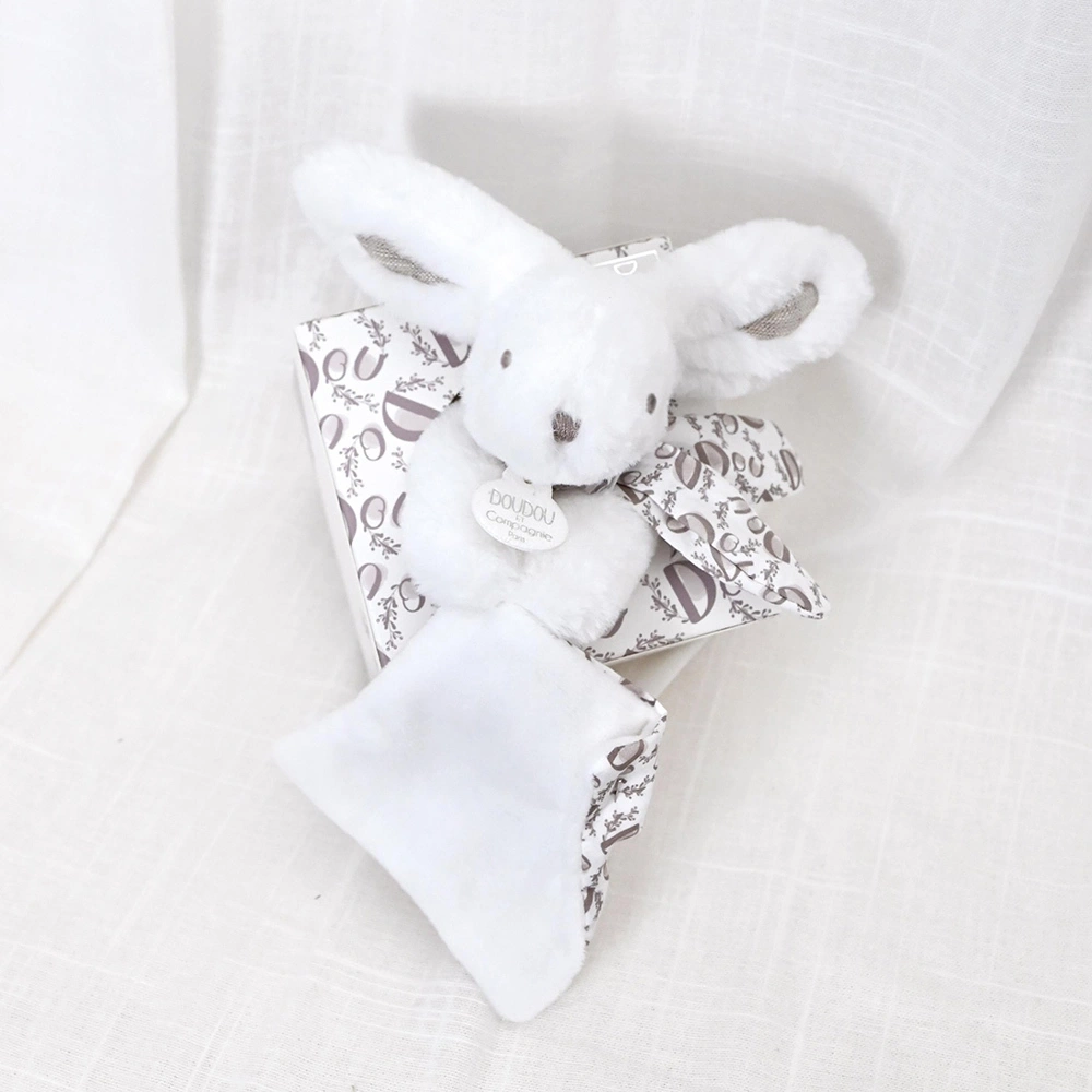 【Doudou】經典邦邦兔/布偶安撫巾/白雪兔