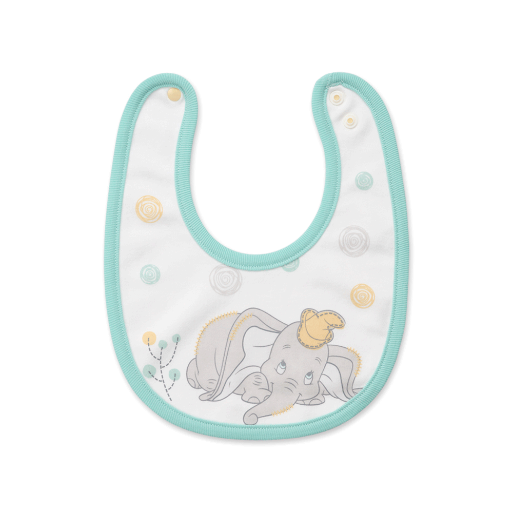 【Baby City娃娃城】小飛象造型2入圍兜組