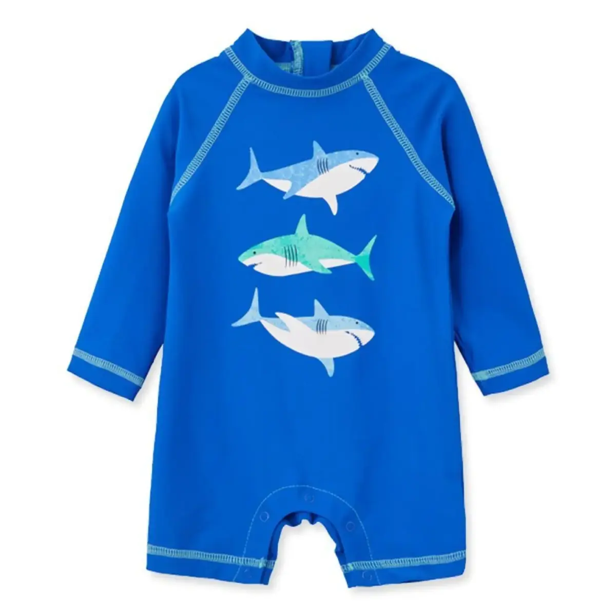 【Little Me】鯊魚連身防護泳裝