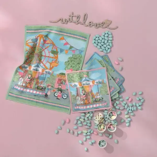 【feiler】歡樂遊樂場毛巾(37x50) / 綠