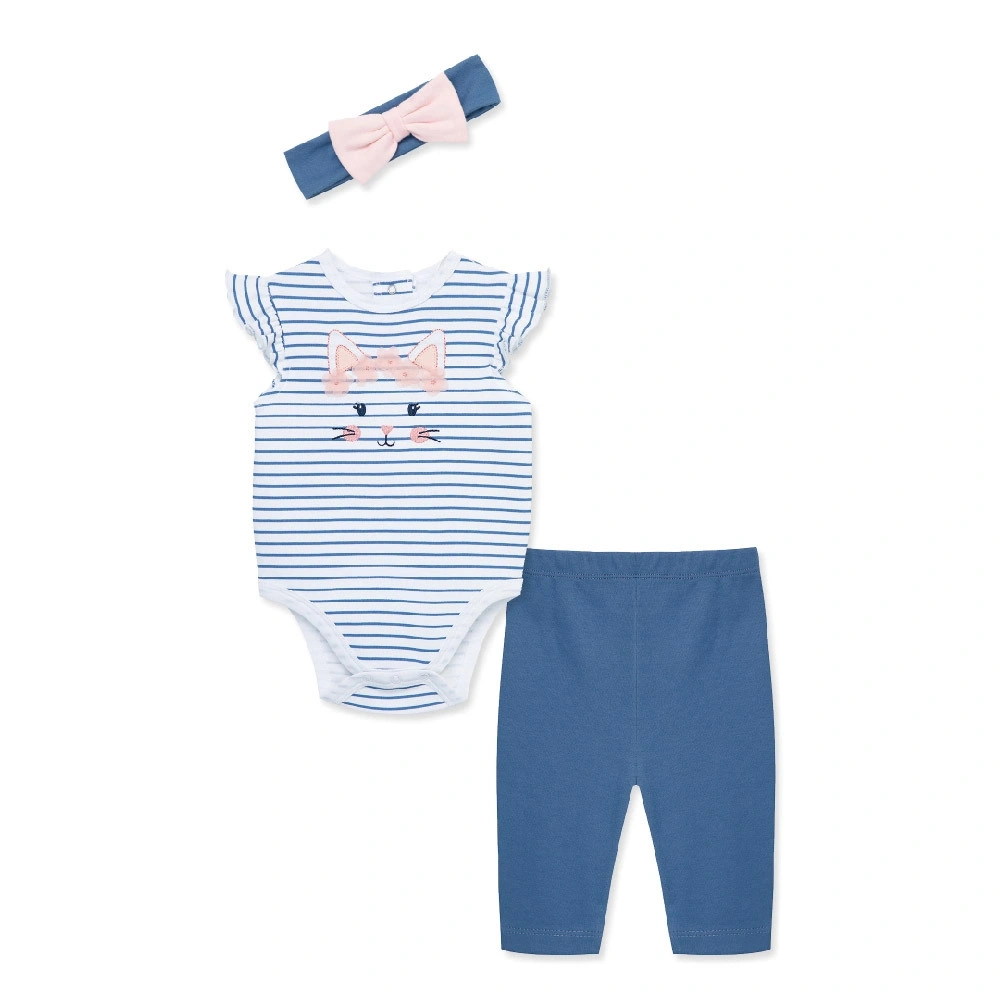 【Little Me】小貓連身衣/長褲/髮帶