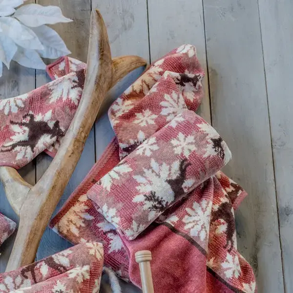 【feiler】雪花麋鹿浴巾(75x150)