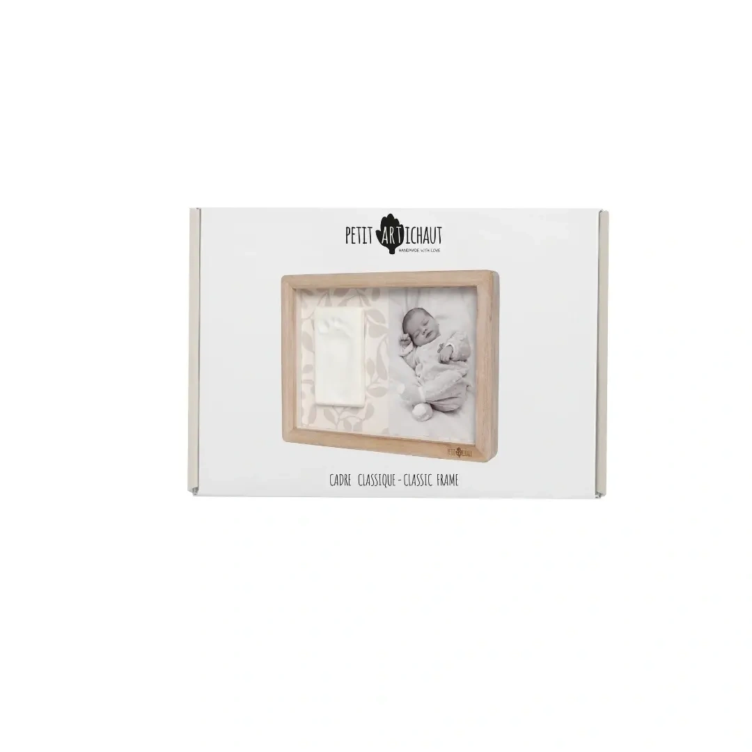 【PETIT ARTICHAUT】經典二合一手腳印DIY相框套組/灰