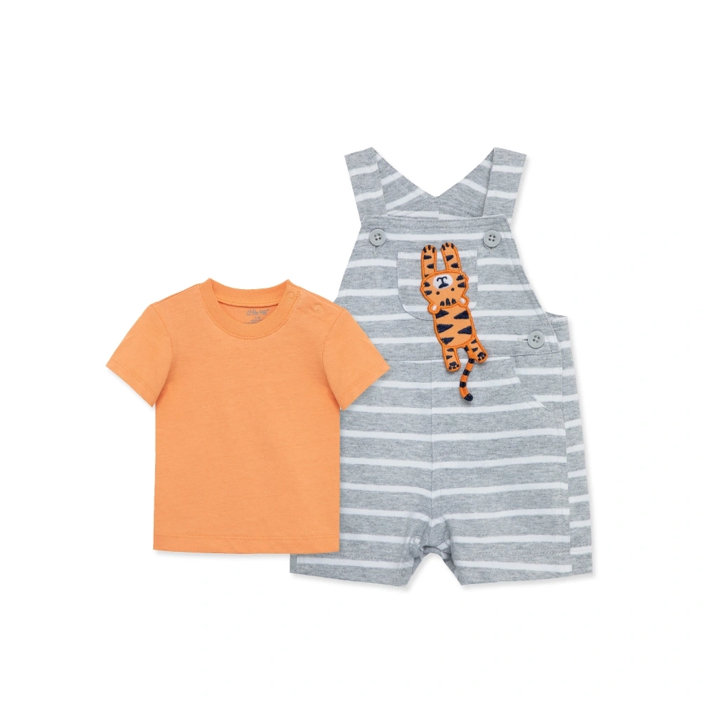 【Little Me】老虎吊帶褲套裝