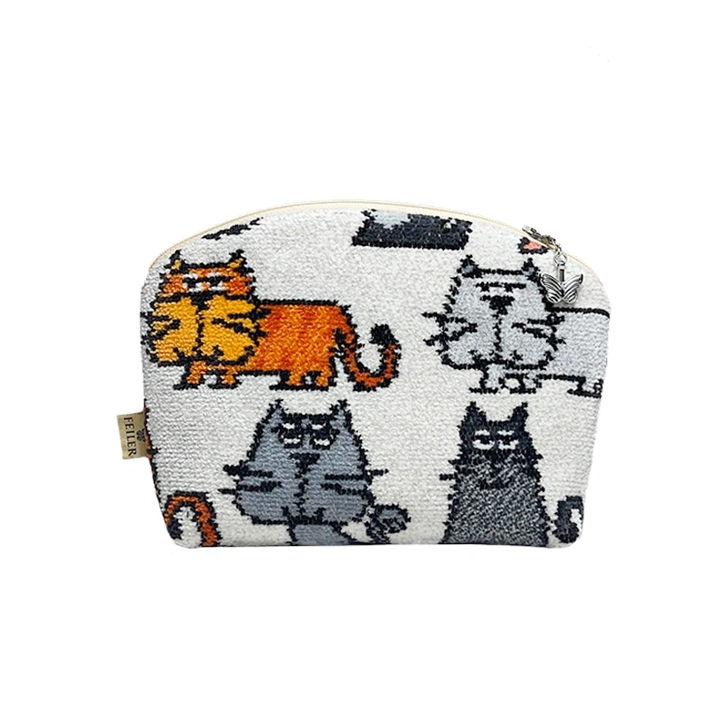 【feiler】高冷貓咪貝殼化妝包(21X15X4)