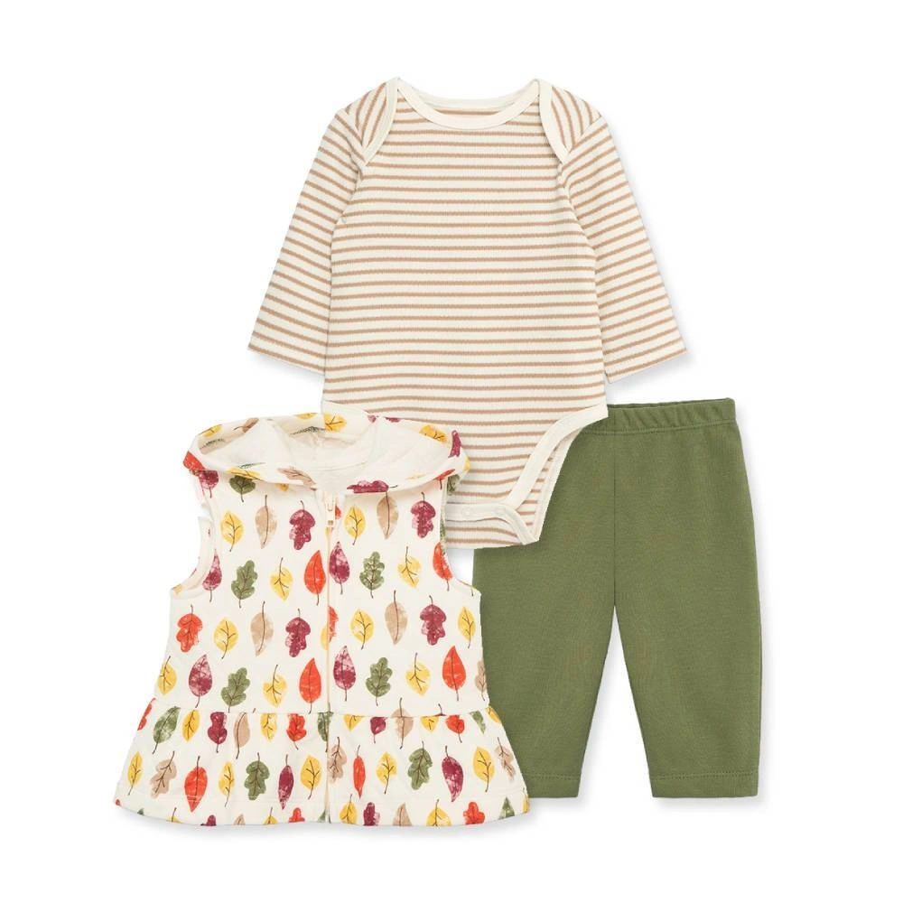 【Little Me】秋葉連帽背心/連身衣/褲子