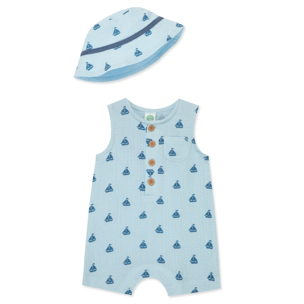 【Little Me】帆船短兔裝褲/帽子
