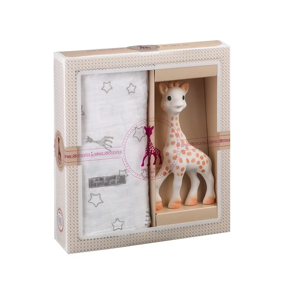 【Sophie La Girafe】咬牙器包巾禮盒