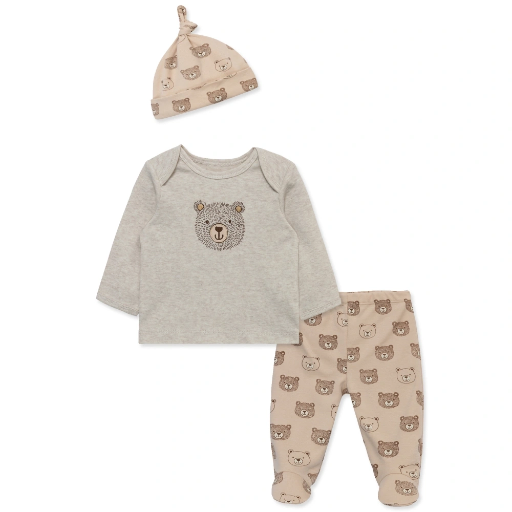 【Little Me】熊頭上衣/連腳褲/帽子