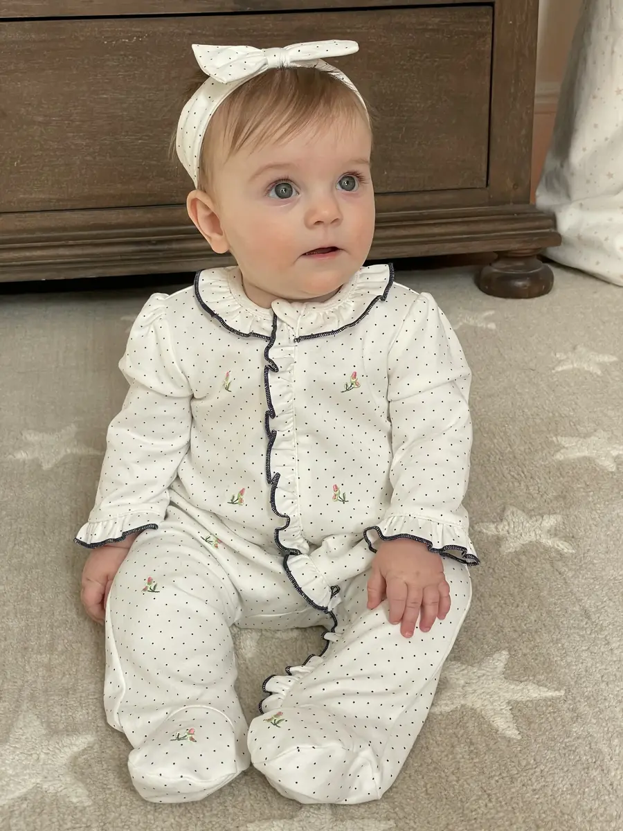 【Little Me】花苞連腳兔裝/帽子