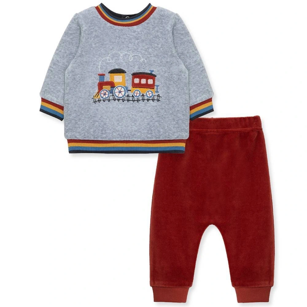 【Little Me】火車長袖上衣/長褲