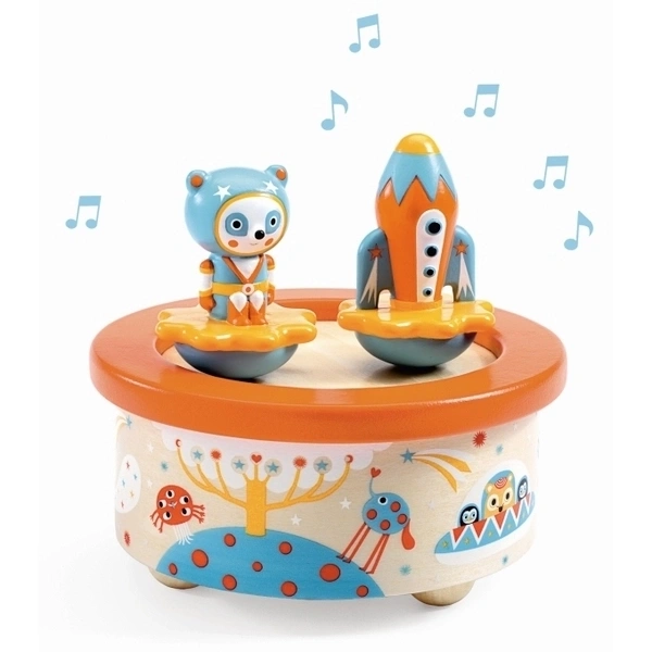 【DJECO智荷】磁鐵音樂盒/太空漫步