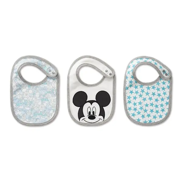 【Baby City娃娃城】米奇圍兜3入組