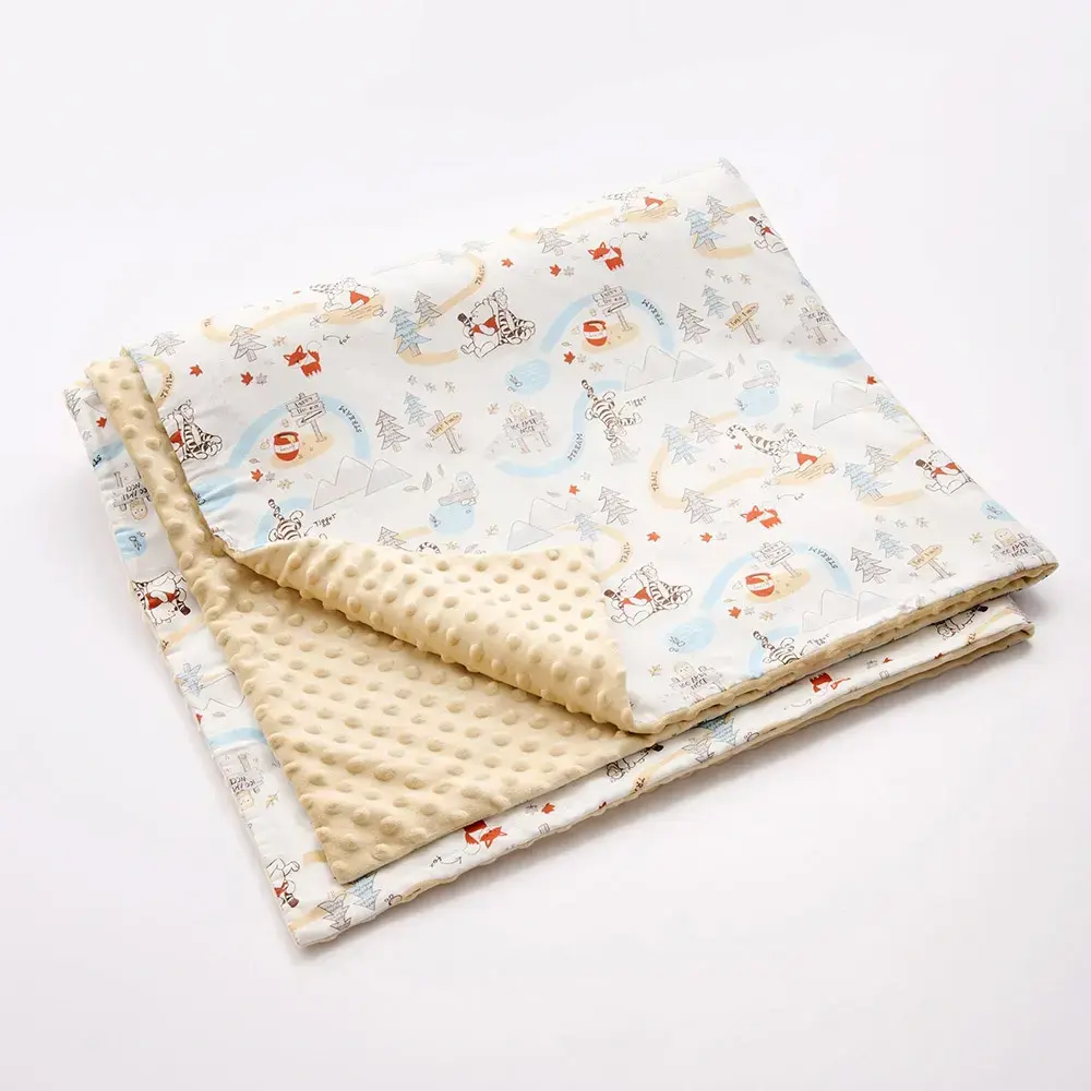 【Baby City娃娃城】維尼造型石墨烯暖豆毯