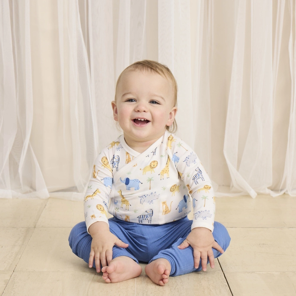 【Little Me】叢林竹纖維肚衣二入/長褲