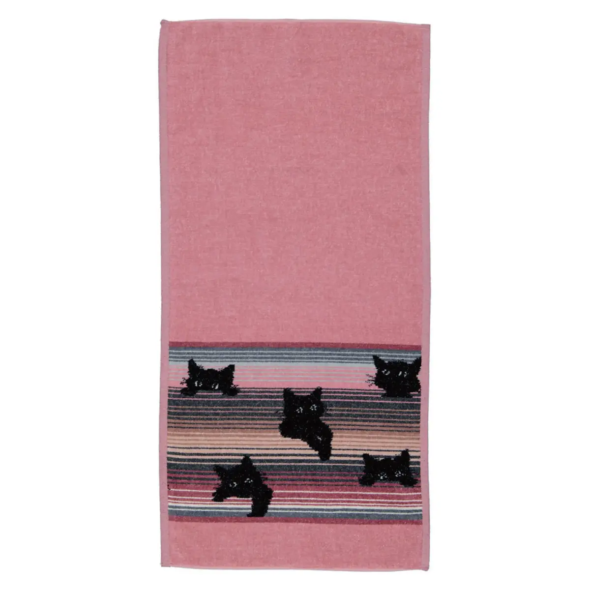 【feiler】調皮黑貓長巾(37x80)/粉