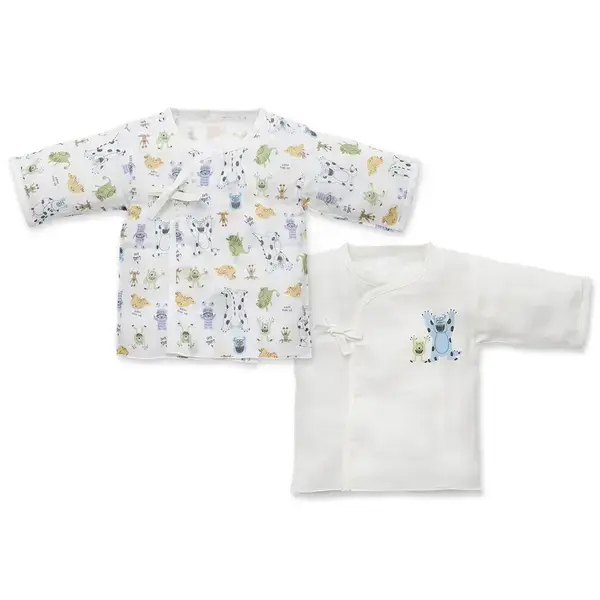 【Baby City娃娃城】怪獸造型紗布肚衣2入