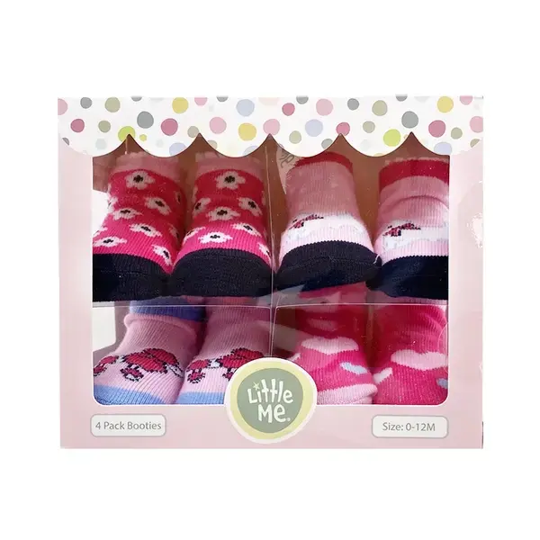 【Little Me】小狗愛心女襪四入組
