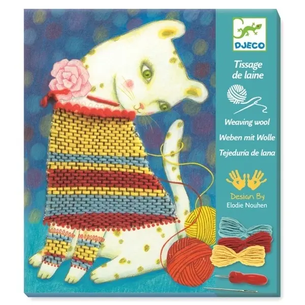 【DJECO智荷】刺繡藝術/貓兒針織毛衣