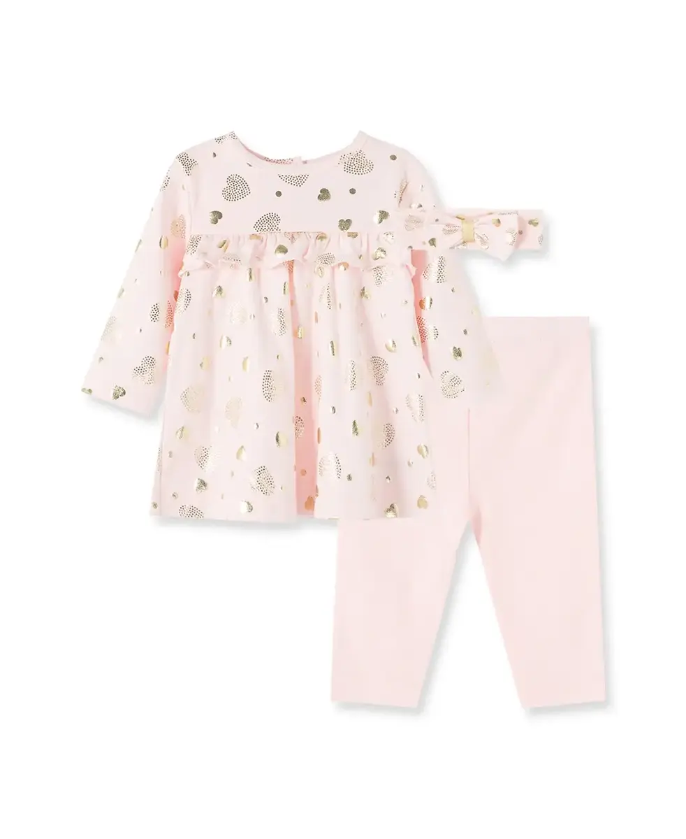 【Little Me】愛心上衣/長褲/髮帶