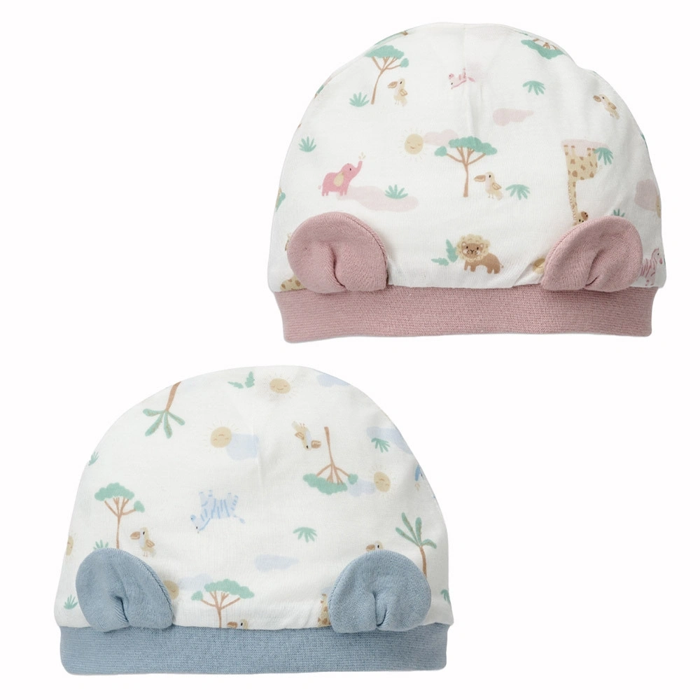 【Baby City娃娃城】天絲初生帽(草原動物) / 2色