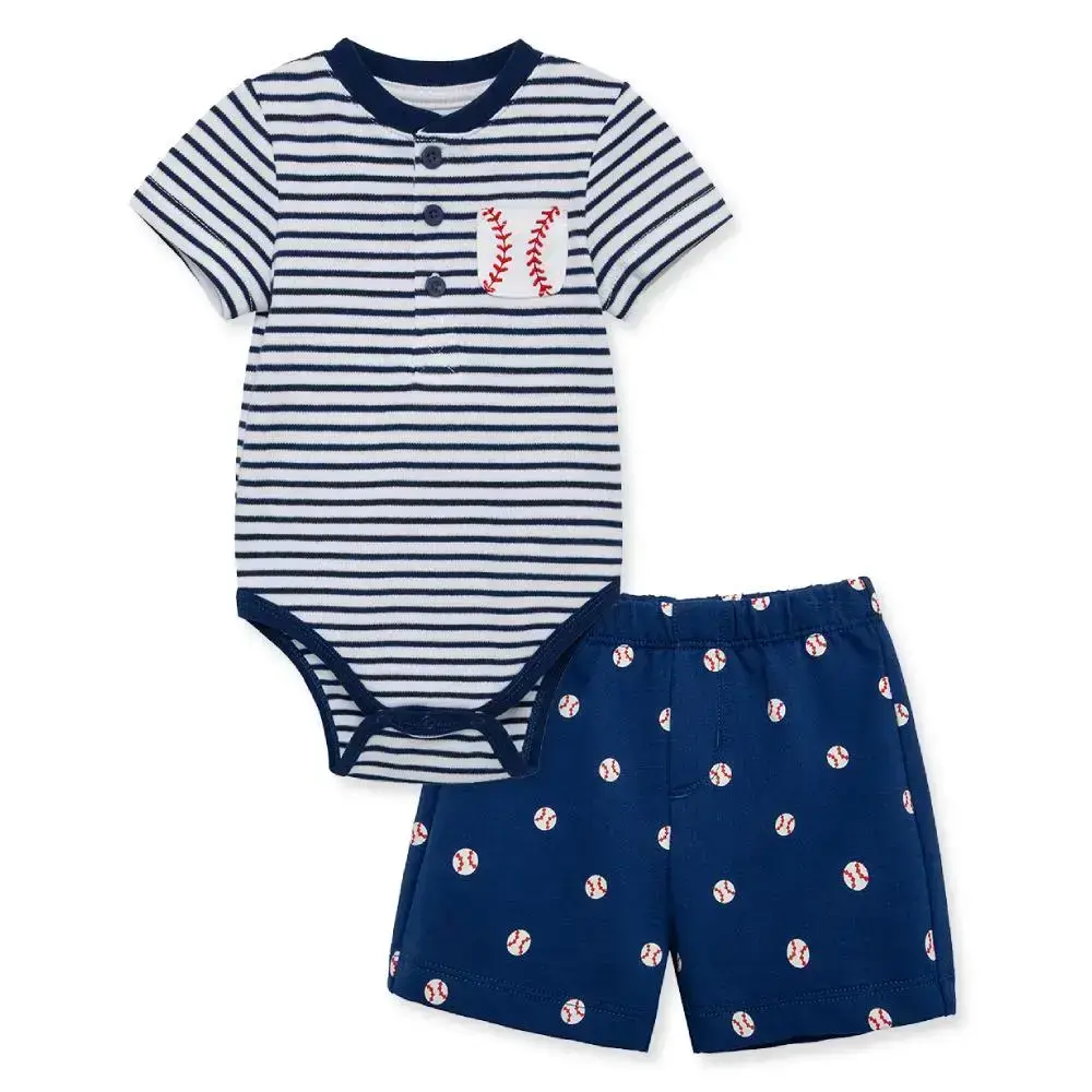 【Little Me】棒球連身衣/短褲