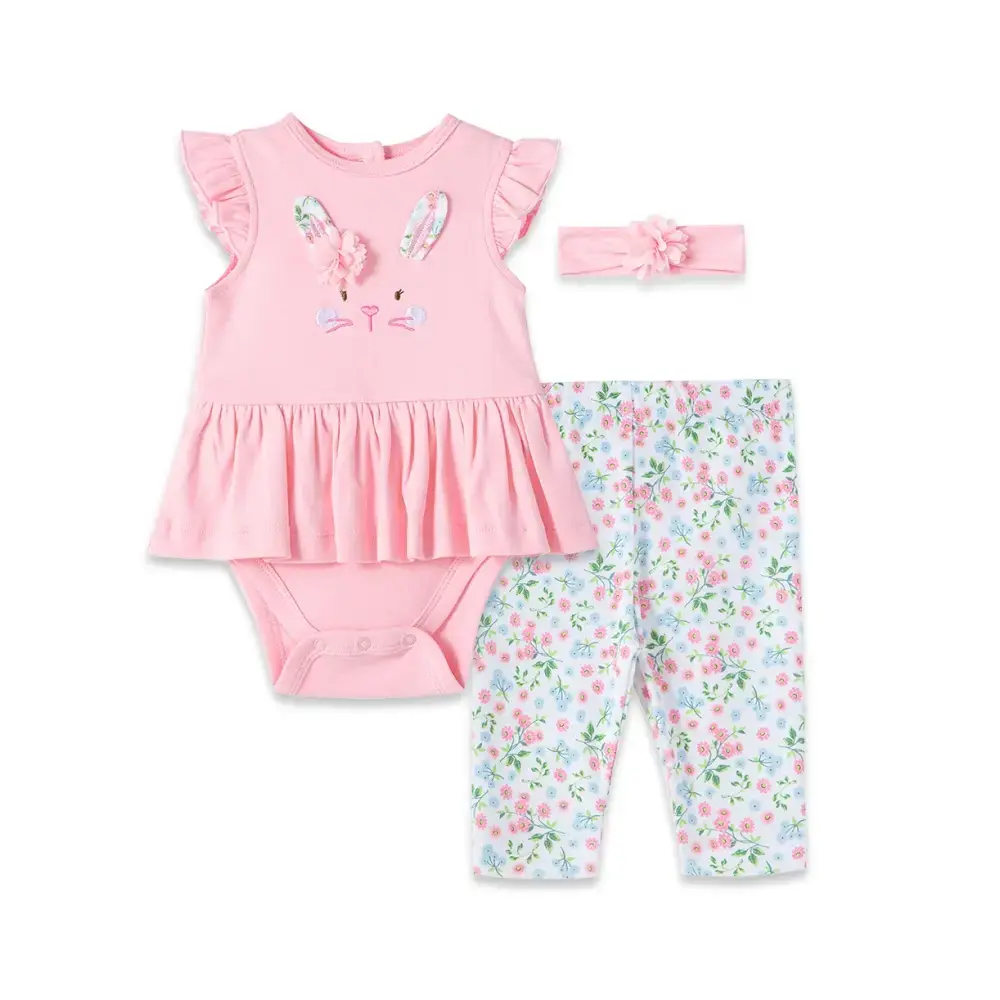 【Little Me】小兔連身衣/長褲/髮帶