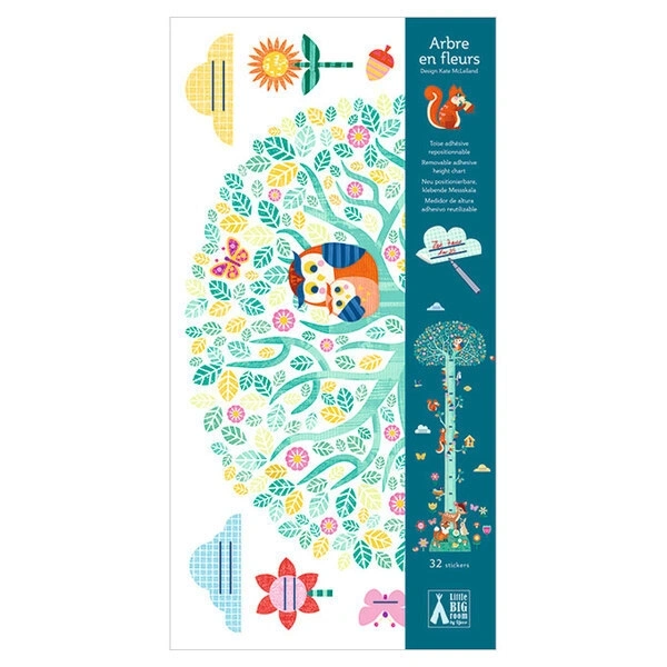 【DJECO智荷】壁貼/北歐森林量高尺