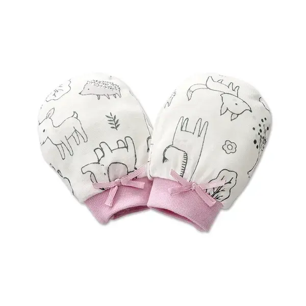 【Baby City娃娃城】天絲棉手套／可愛粉