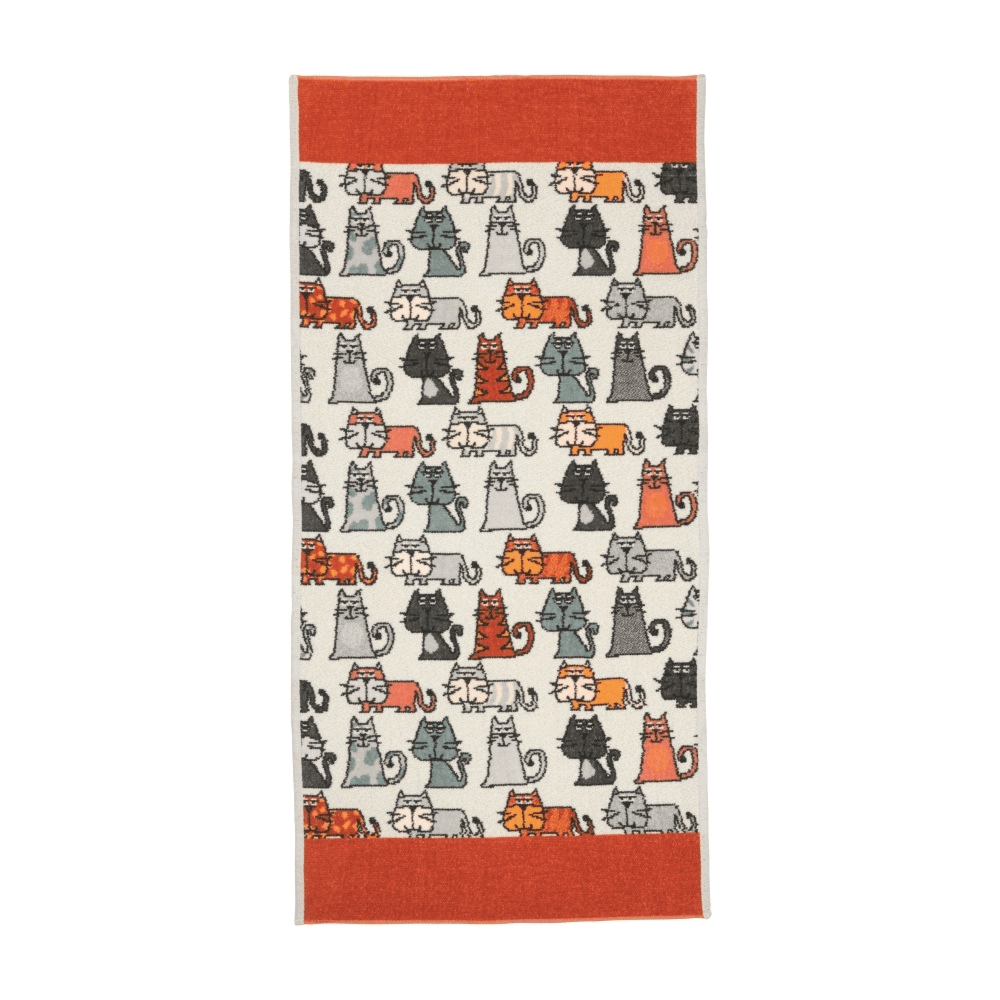 【feiler】貓咪浴巾(75x150)／2色