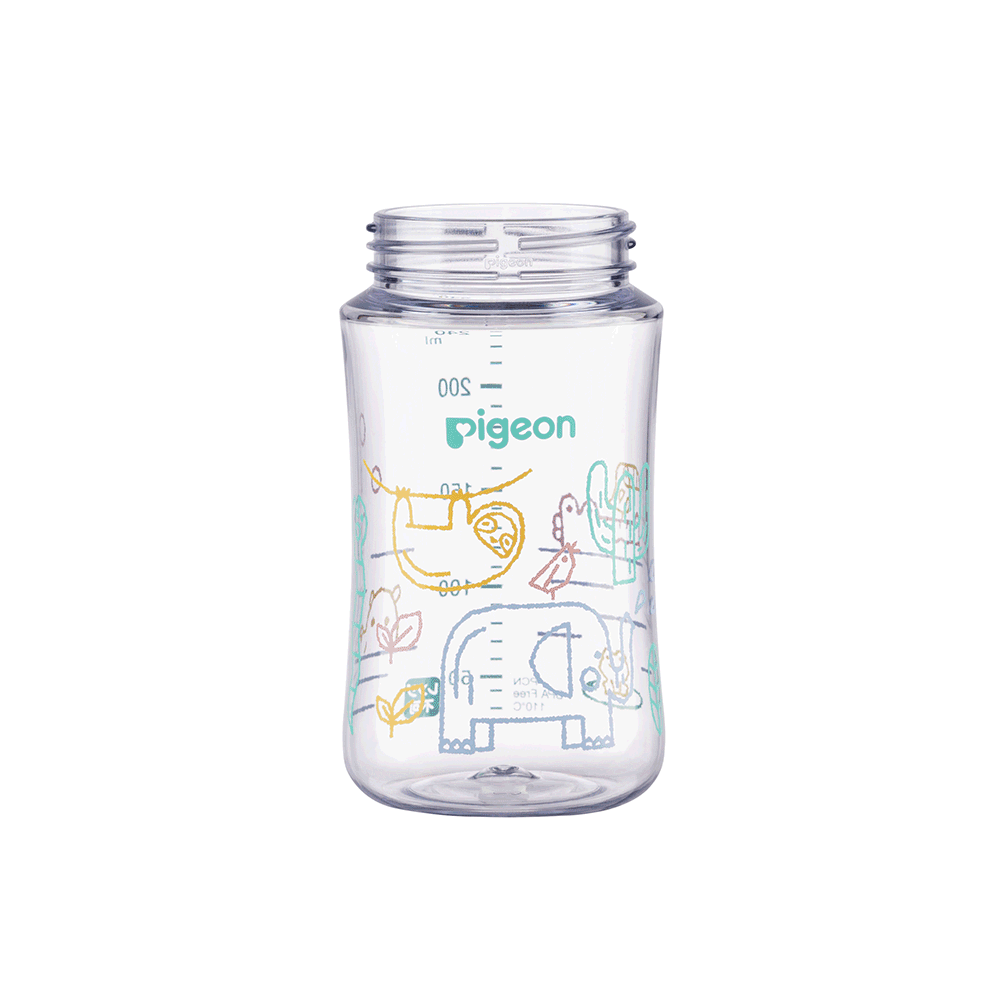 【Pigeon貝親】第三代母乳實感T-ester彩繪空瓶240ml/多款