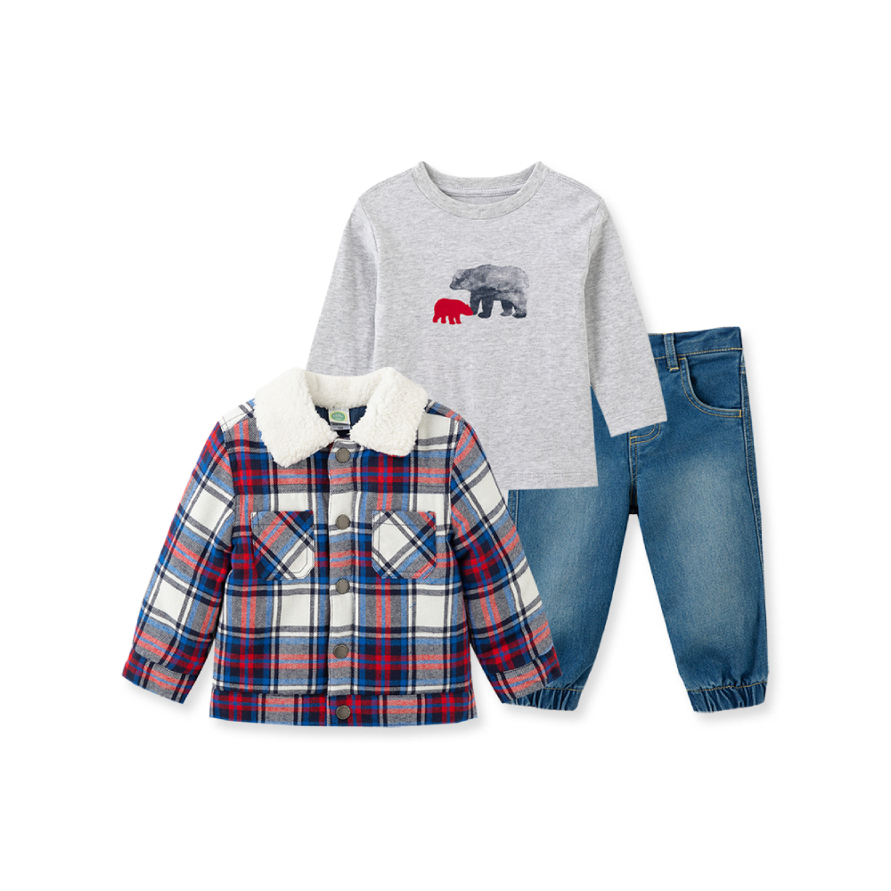 【Little Me】格子外套/上衣/長褲